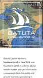 Mobile Screenshot of batutaadvisors.com